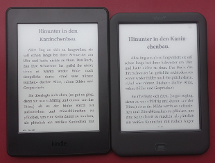 Amazons Kindle Paperwhite (links) und Tolino Shine 2 HD im Vergleich