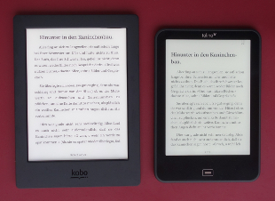 Kobo Aura H2O (links) und Tolino Vision 2 im Vergleich